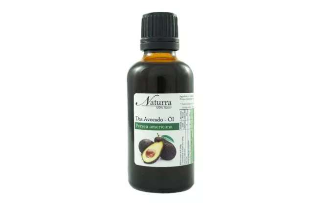 219€/1L Bio Avocadoöl kaltgepresst 50ml Glas nativ vegan Speiseöl Kuröl kba