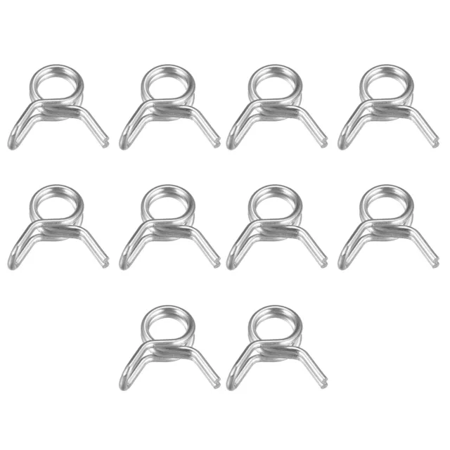 Double Wire Spring Hose Clamp, 20pcs 304 Stainless Steel 5mm Spring Clips