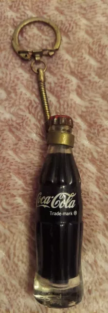 Vintage Coca Cola Bottle Keychain, Key Ring