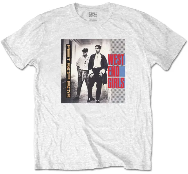 Pet Shop Boys West End Girls White T-Shirt OFFICIAL