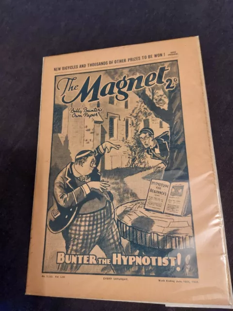 Vintage Magnet Comic 18 JUNE 1938 Greyfriars Billy Bunter Harry Wharton 1583