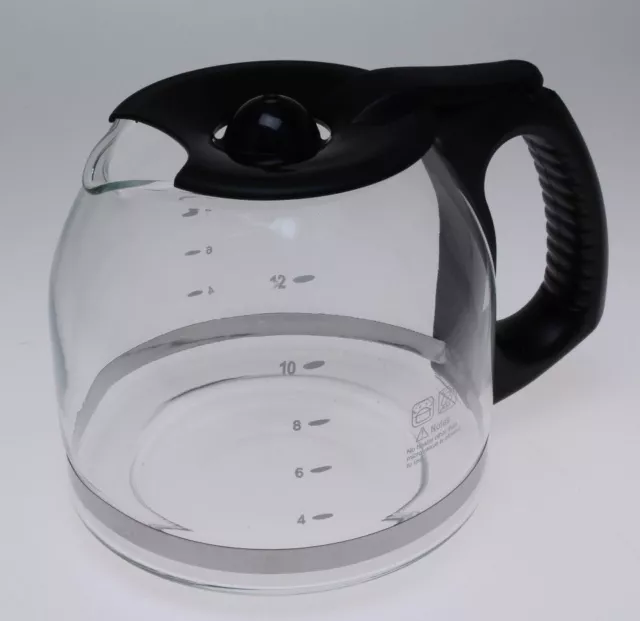 Coffee Maker Glass Jug With Lid For Morphy Richards 10027