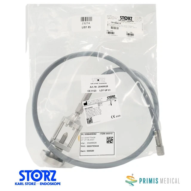 Karl Storz 20400028 CO2 High-Pressure Hose w/ Pin Index 23274