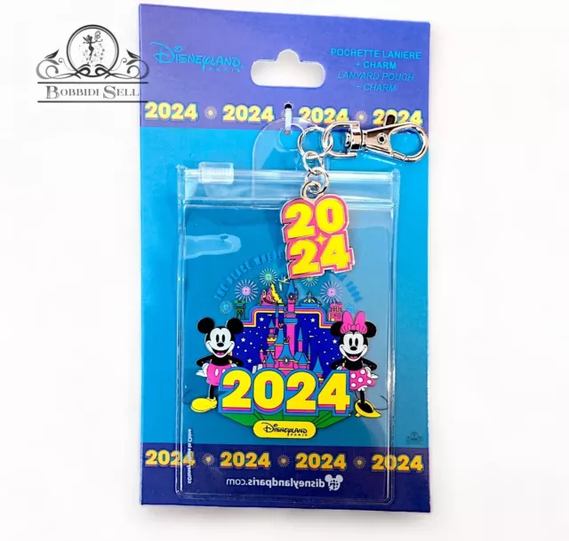 Pochette Pin Disney Mickey Minnie Date 2024 OE Disneyland Paris DLP Pin's