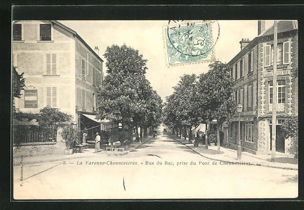 CPA La Varenne-Chenneviere, Rue du Bac, take du Pont de Chennevieres, chalet V