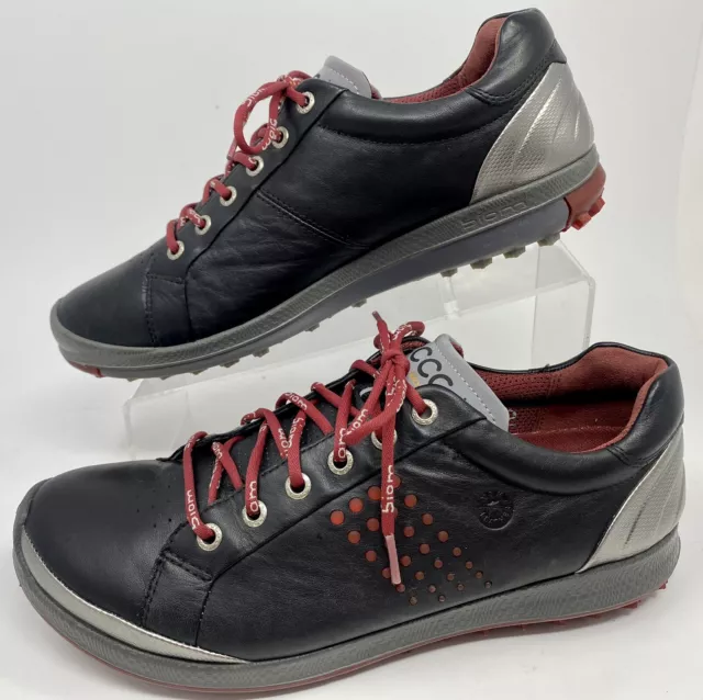 Zapatos de golf Ecco Biom Hydromax G2 cuero negro para hombre talla 8 (42)