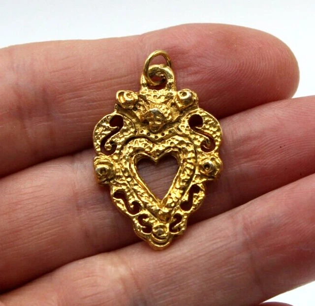 Pendentif Vintage Fantaisie Signé - Style Rétro à Déchiffrer, Occasion