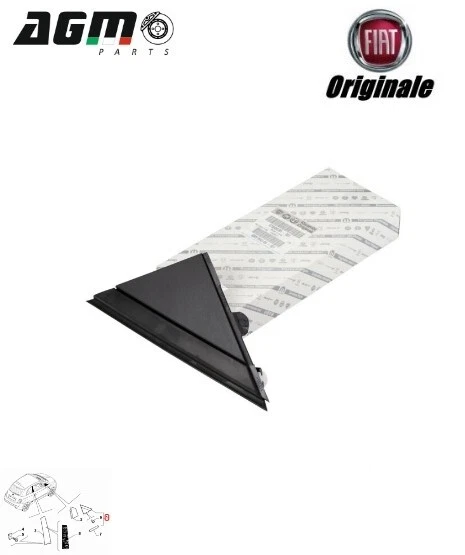 Coppia Modanature Mostrina Specchietto Fiat 500 Abarth | Car Passion