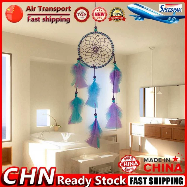 Mix couleur plumes Dream Catcher Wall Hanging maison voiture Decor ornement Craf