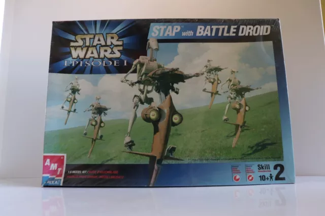 Nuevo Kit Modelo Star Wars 1999 Stap Con Droide De Batalla Amt Ertl 30124 1:6