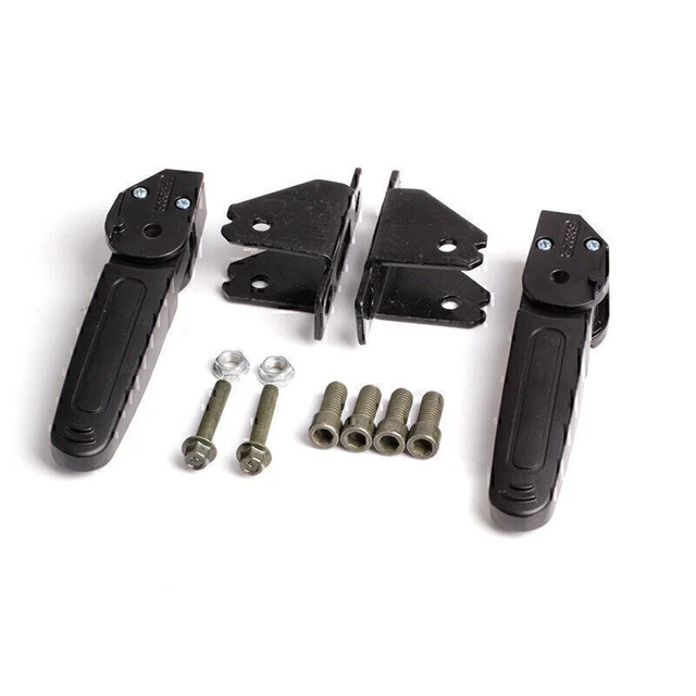 Motorcycle Pit Dirt Bike Folding Foot Pegs Rear Set Pedals Passenger Foot Rest