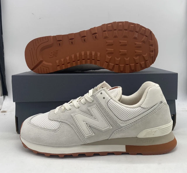 NEW BALANCE 574 Sea Salt Rust White Classic Trainer Sneakers ML574BS2