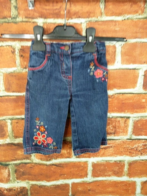 Pacchetto Jeans Bambine Età 3-6 Mesi Next M&S Ecc Top Jeans Leggings Rossi 68Cm 3