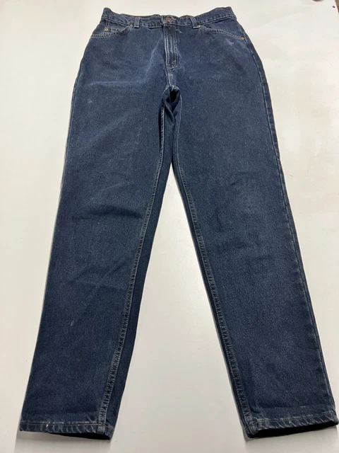 Vtg Levis 15921 Orange Tab Womens Tapered Fit Tapered Leg Black Jeans Size 14M
