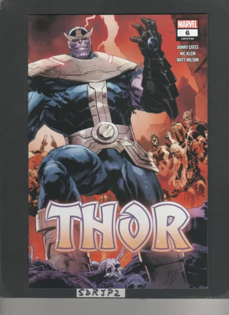 Thor #6 2Nd Print Klein Variant Nm Unread Future Key Thanos Holds Moljner Hammer