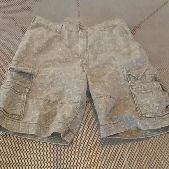 VINTAGE LEVI'S Army Camo Green Cargo Shorts Men's Sz 36 $38.70 - PicClick