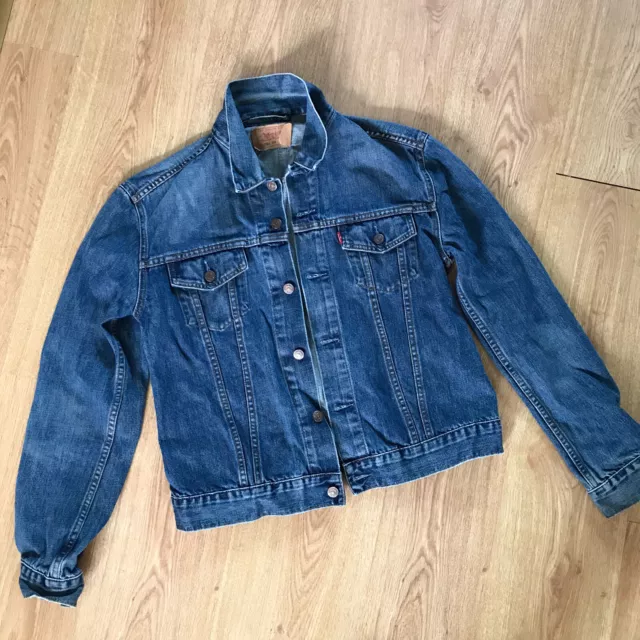 Levi's Denim Jacket XL Stonewash Trucker Jean Red Tab Womens Blue 7059004