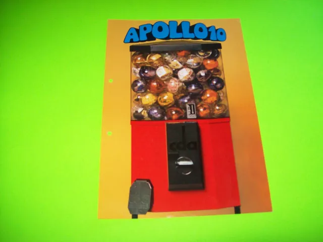 APOLLO 10 By CDA GERMAN TEXT ORIGINAL VENDING MACHINE FLYER BROCHURE PROSPEKT