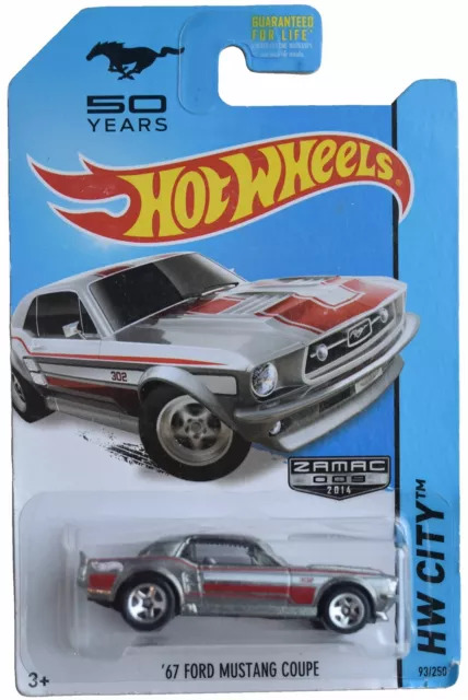 Hot Wheels Zamac '67 Ford Mustang Coupe, HW City 93/250