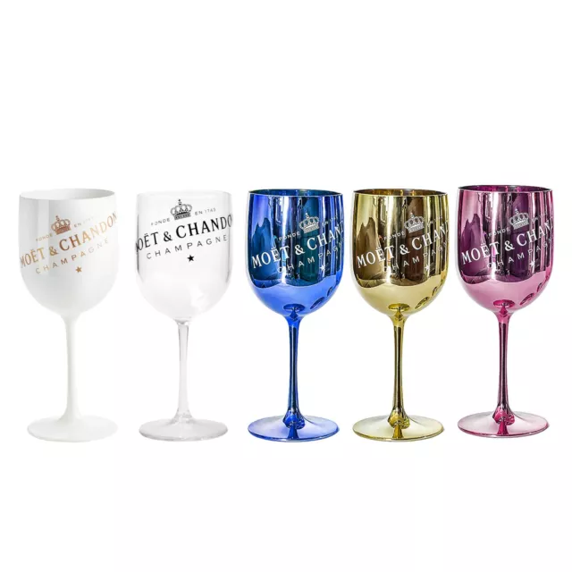 ** B Stock ** Moet Chandon Ice Imperial Acrylic Champagne Glasses -