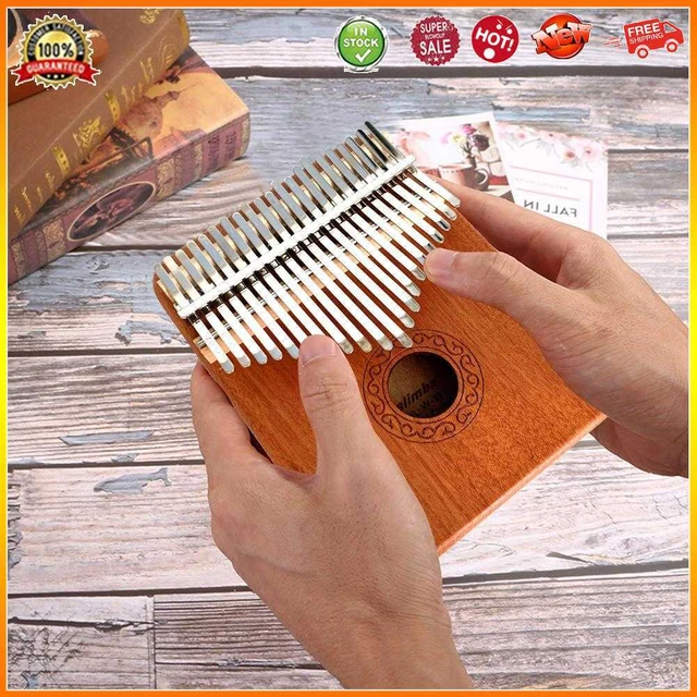 Mahogany 21 Key Kalimba Thumb Piano Mbira Musical Instrument Gift for Beginner