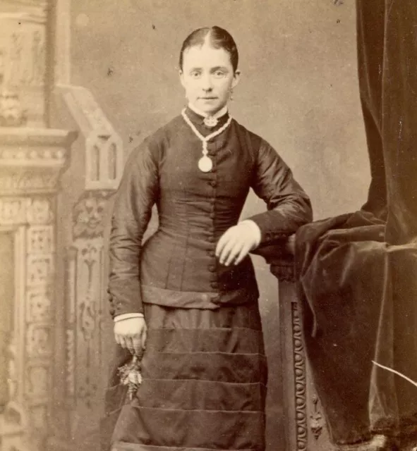 J S Hazard Clapham Common CDV Carte De Visite lady portrait Victorian #33