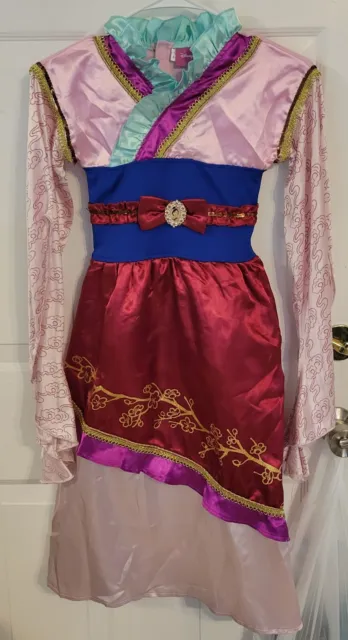 Disney Princess Mulan Deluxe Child Dress Up Costume size 6×-8