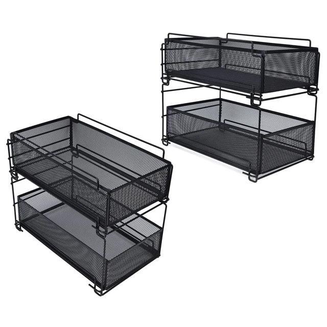 Tiroir De Rangement De Cuisine Panier Rack Etagère De Cuisine Multicouche FR