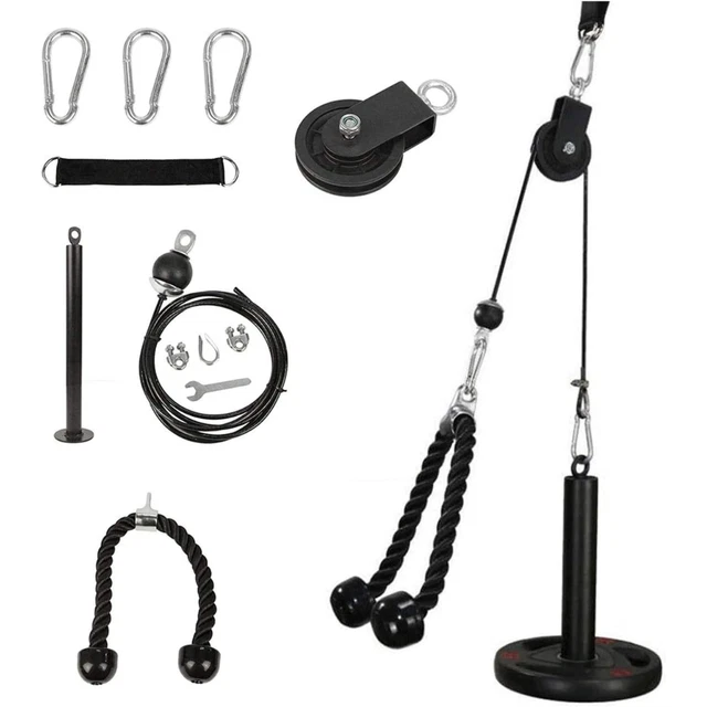 Pull Down Rack Cable CELLTEK CABLE PULLEY System, LAT Pull Down System Gym Fitness DIY ...