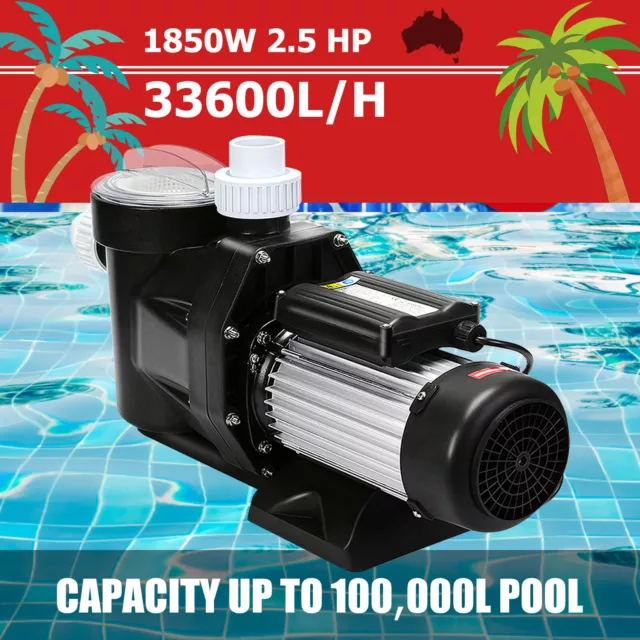 VEVOR 1865W 2.5HP Swimming Pool Spa Water Pump Electric Self Priming Filter