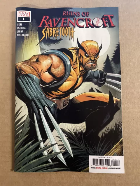 Ruins Of Ravencroft Sabretooth #1 Marvel Comics 1St Print (2020) Wolverine