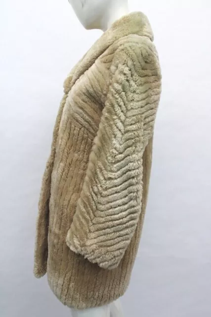 MINT SHEARED & Grooved Beaver Fur Jacket Coat Women Woman Size 4 ...