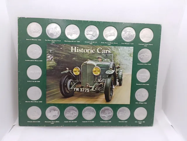 Vintage Historic Cars From Shell Coin/Token Collection Complete Set of 20 1970’s