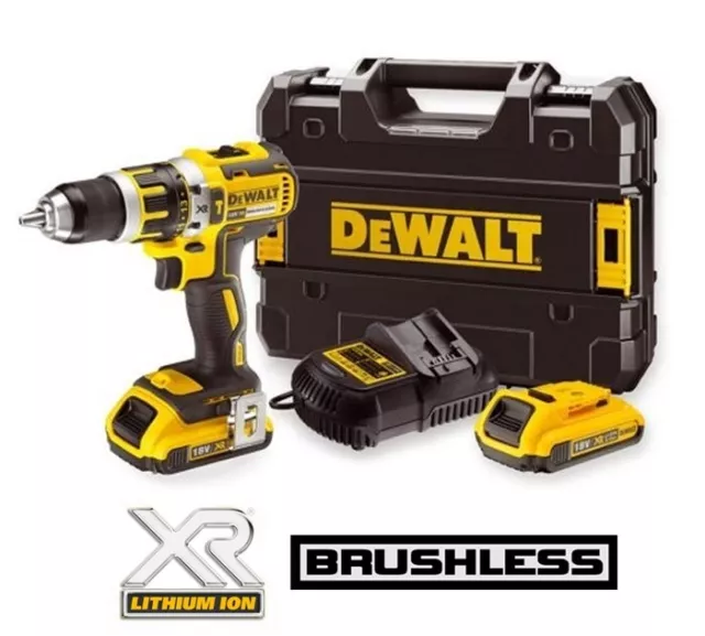 Dewalt 18V Li-ion Brushless Combi Hammer Drill Inc 2x 2.0Ah batteries DCD795D2