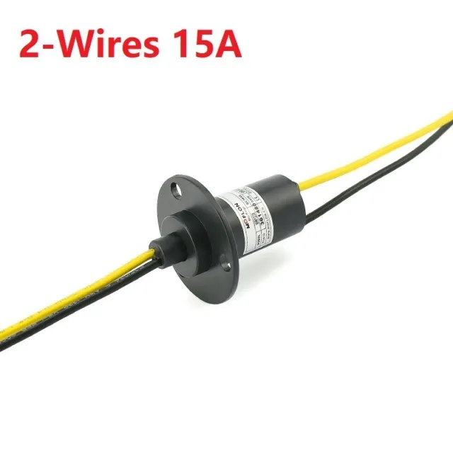 2-Wires 15A-Electrical Slip Ring-Collector Bague Wind Turbine Générateur Ring