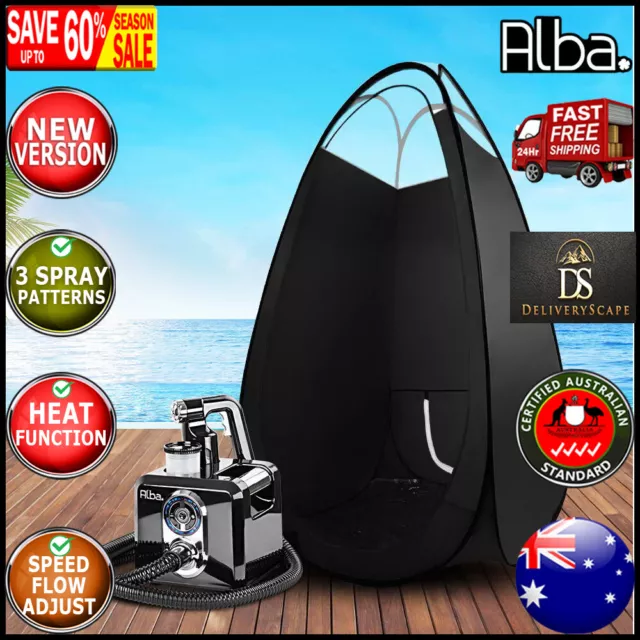 Alba. Spray Tan Machine Tent Kit Tanning Spray Gun Professional Sunless HVLP