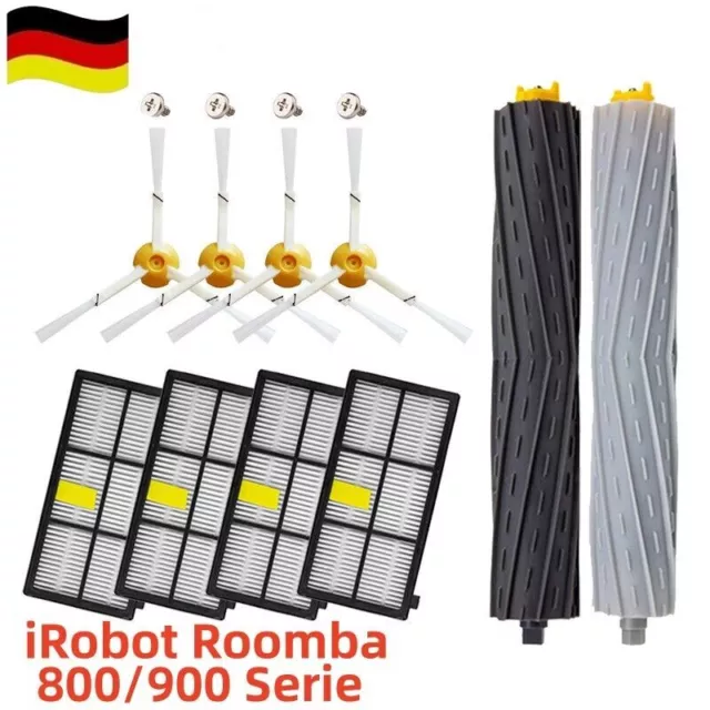 2-10stk iRobot Roomba Vakuum Filter Bürsten Ersatzteile 800 900 880 890 960 980