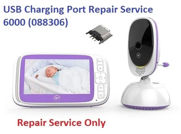 Monitor de bebé BT 6000 (088306) puerto de carga USB servicio de reparación/reemplazo