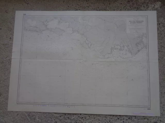 CARTE MARINE / De l'île Timbalier au banc Trinity  Golfe du Mexique - Etats-Unis