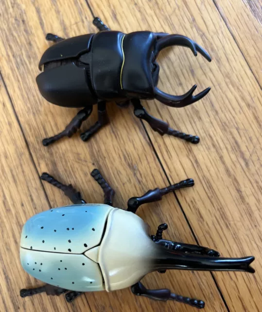 Uncle Milton Rhinoceros Beetle WInd Up Toy LOT National Geographic Society 4.5”