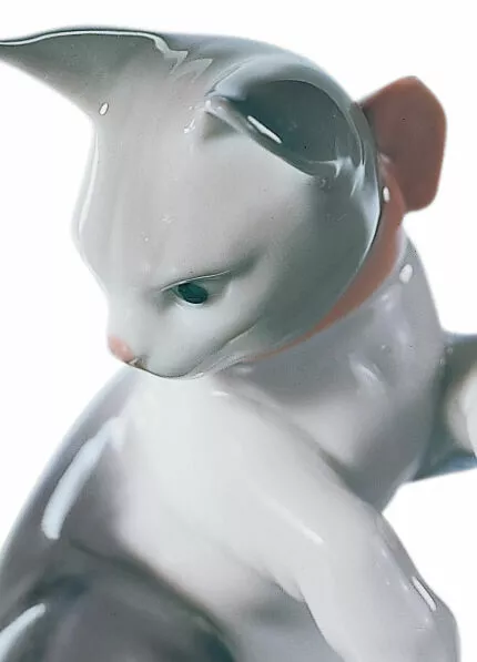 Lladro #5236 Katze Und Maus Brand Feder Verspielt Tiere mit Schleife Save $ F / 2