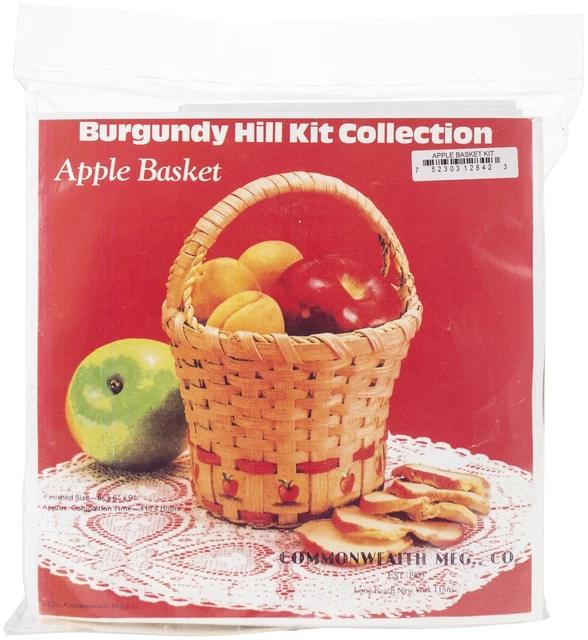 Kit de cesta Borgoña Hill-Cesta de manzana 6""X6""X9"" -12800-12842