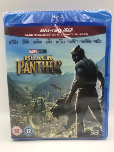 BLACK PANTHER [Blu-ray 3D + 2D] UK Exclusive 3D Release Marvel Studios. 2-Discs