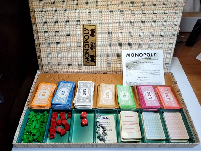 Monopoly édition De Luxe – Jeu De Société Miro Company – Vintage