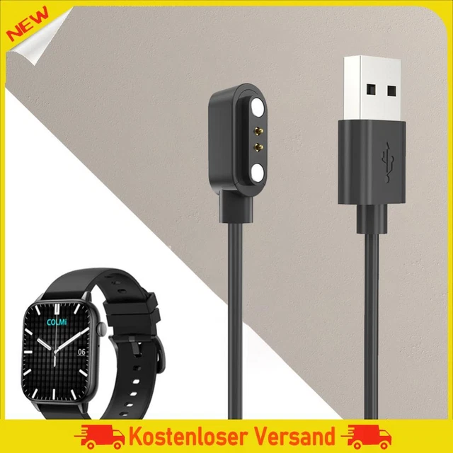 Magnetic Charger Cable Cord USB 2 Pin Charging Cord for COLMI C60/C61/ I20