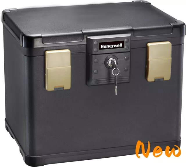 1X Fireproof & Waterproof Filing Safe Box Chest for Home -Fits Letter, A4 Files