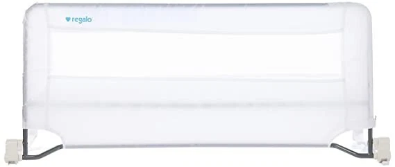 Regalo Swing Down Bedrail Child Toddler Sleep Safety Bed Guard White