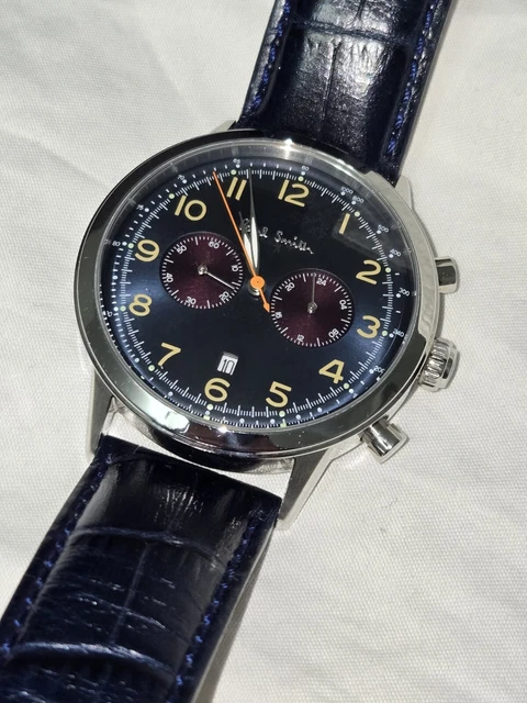 Breil Orologio Uomo Classy EW0642 - Cronografo Quarzo, Quadrante Blu Sunray, Cassa Acciaio 42mm, Bracciale Argento