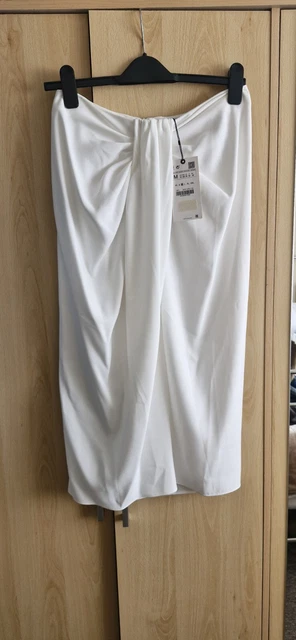 Knotted wrap skirt zara discount