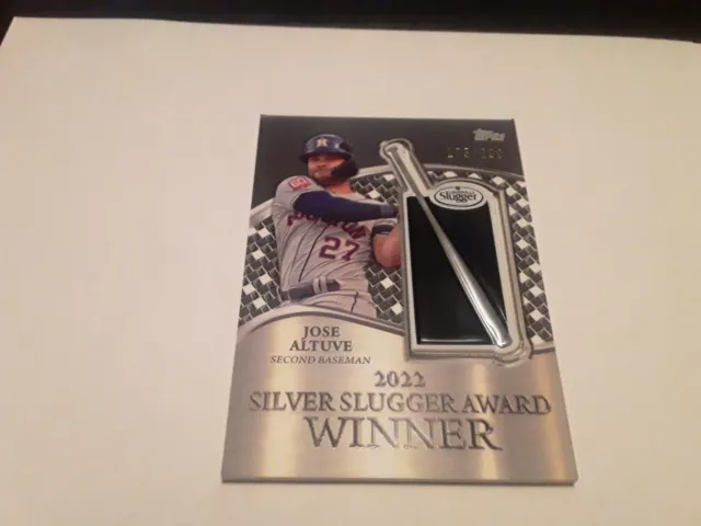 2023 Topps MLB Silver Slugger Patch Card /299 Jose Altuve Astros 2B
